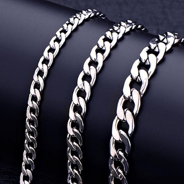 

link, chain bracelets mens stainless steel hip hop rock bracelet on hand charm jewelry gifts for male accessories wholesale, Black