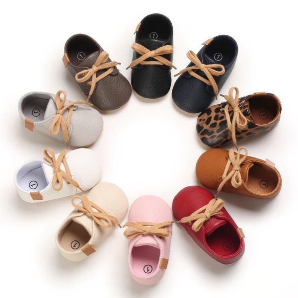 

first walkers soft leather baby shoes born rubber sole kid boys girls toddler shoe infant anti-slip breathable prewalkers