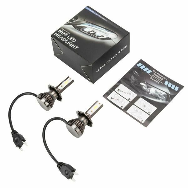 

car headlights bulbs super bright headlight 20000lm 270 degrees 2pcs 6000k anti flicker