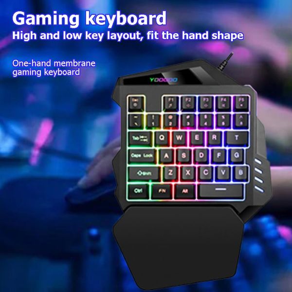 

keyboards 35 keys membrane keyboard one handed gaming for lapdeskpc professional ultra-slim wired