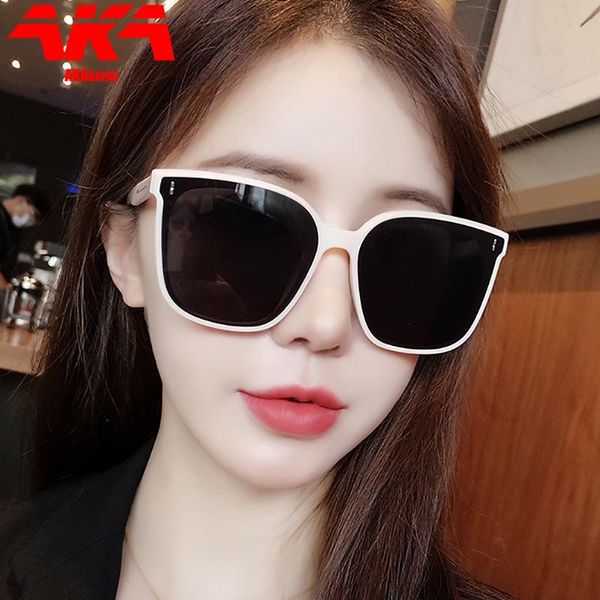 

sunglasses akagafas 2021 square women oversized men retro personality luxury sun glasses goggle oculos uv400, White;black