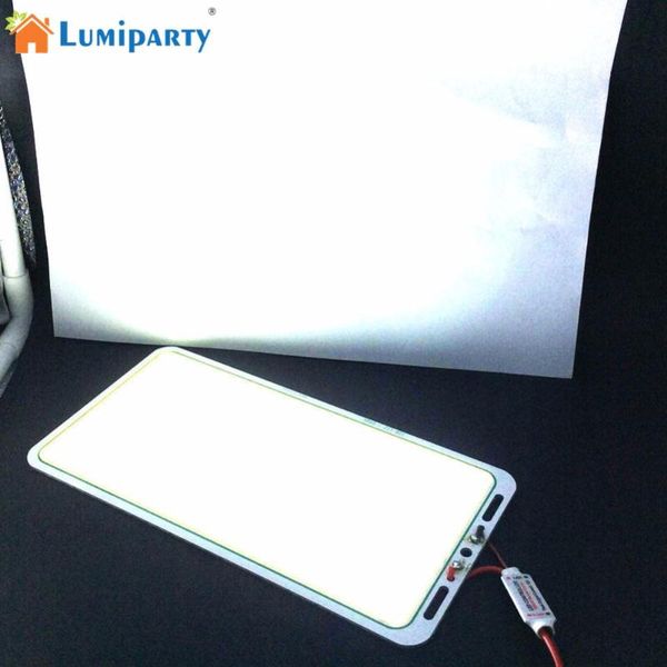 

lumiparty dc 12v 70w cob led panel light chip strip flip module tube camping lamp flood lights