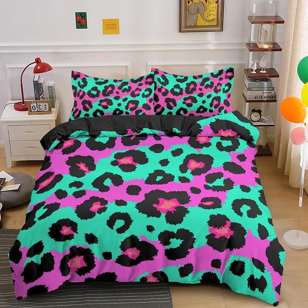 

bedding sets leopard set king  duvet cover and pillowcase 2/3pcs 220x240 euro size