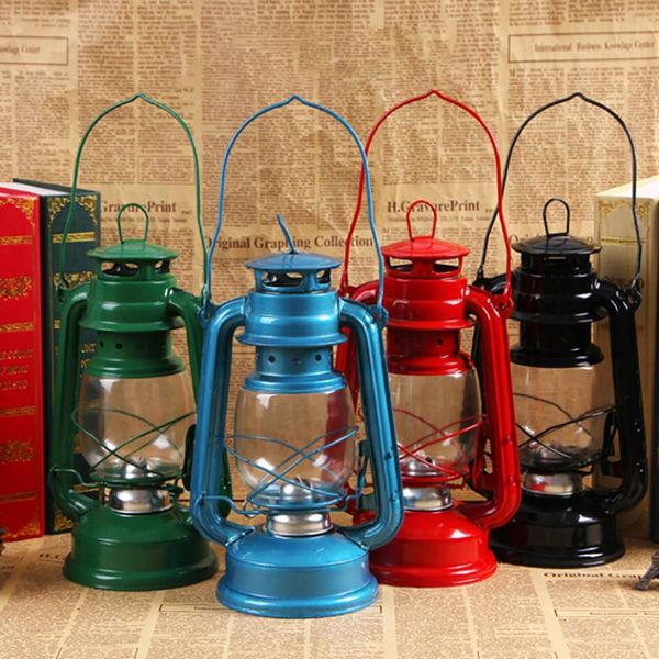 

table lamps vintage led camping lantern portable outdoor kerosene hurricane oil lamp emergency light battery operated