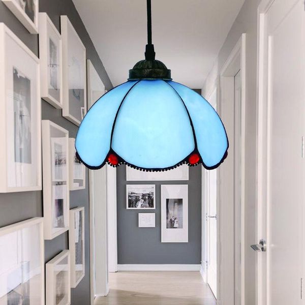 

pendant lamps 20cm tiffany light mediterranean single head corridor aisle lights balcony porch creative