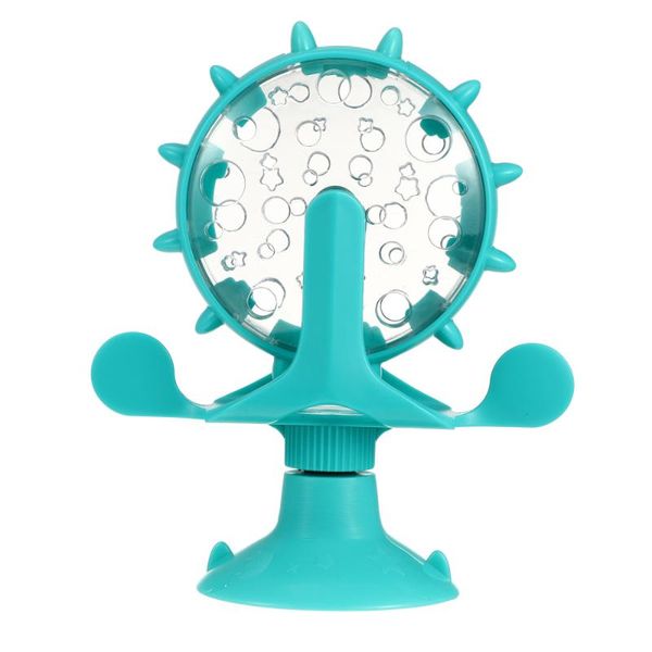 

novel turning whirling interactive toy windmill cat leakage play toys
