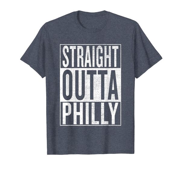 

straight outta philly great travel gift idea t-shirt, White;black