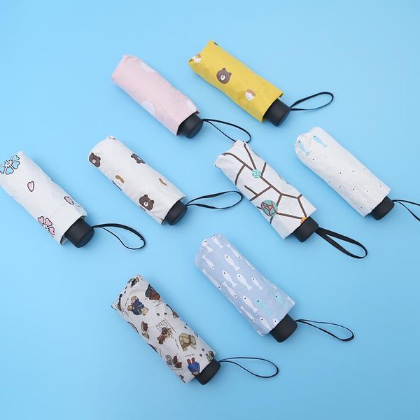 

umbrellas black coating sun protection folding umbrella sunshade pocket lightweight smaller