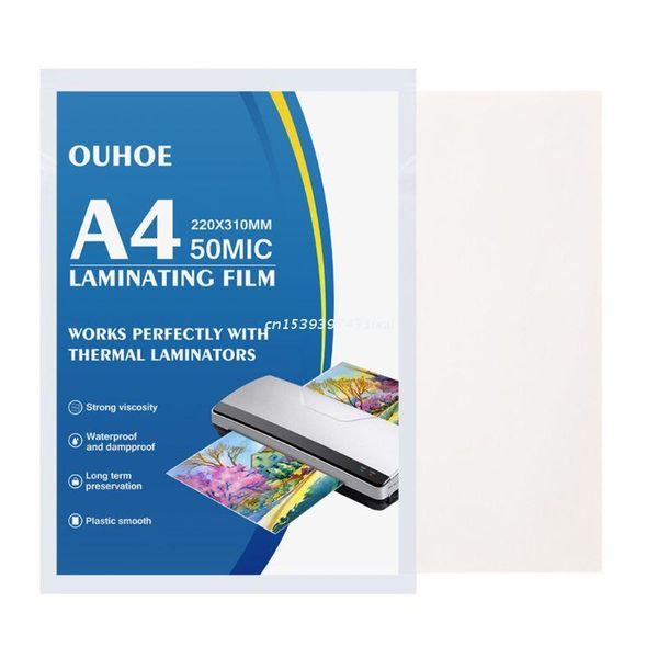 

frames 10/50/100pcs a4 thermal laminating film for po files card picture lamination pouch laminator films dropship