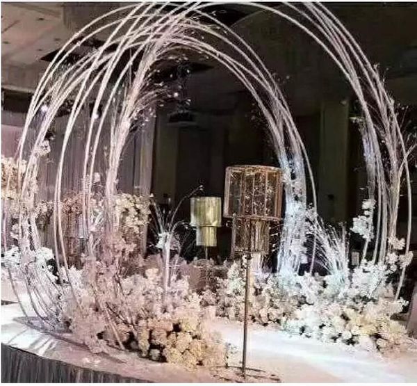 

party decoration wedding colorful road lead arch rainbow iron art arch.