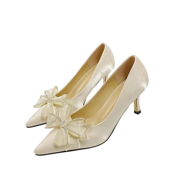 

spring summer high heels women shoes fashion ladies pumps elegant woman heeled flowers pointed toe thin heel a3325 dress, Black
