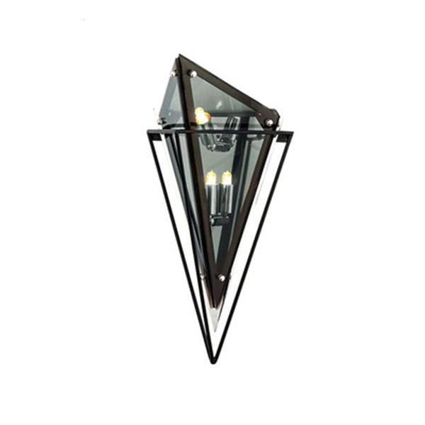 

wall lamps modern sconce retro glass led light lamp for living room bedroom bedside loft home hallway decor black gold 110v 220v