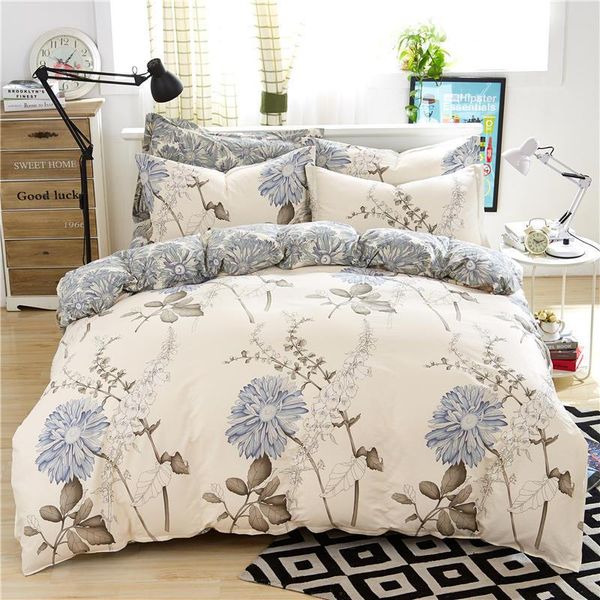 

bedding sets denisroom bed linen 3/4pcs set duvet cover pillowcase soft twin single full  king df02#