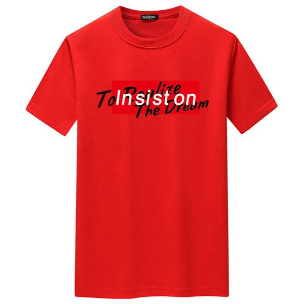 

men's t-shirts 2021 fashion letter printing summer short-sleeved round neck men and women same sports t-shirt, White;black