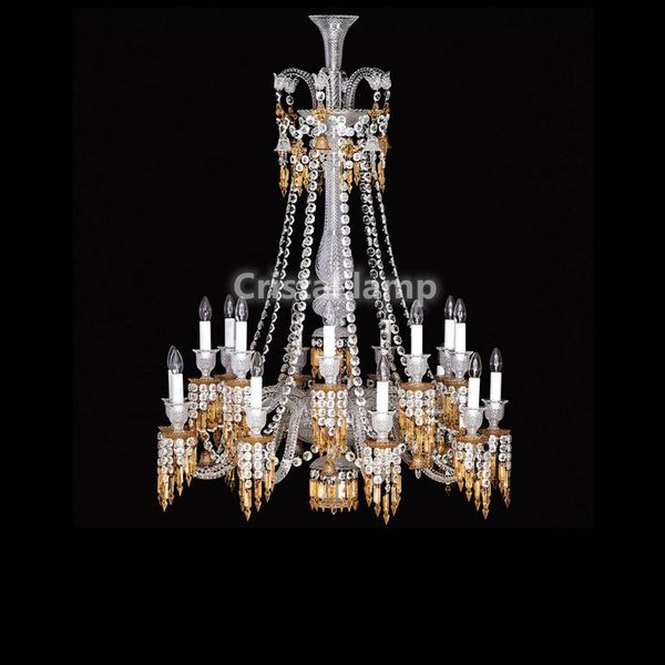 

chandeliers yellow baccarat chandelier crystal for 18 light