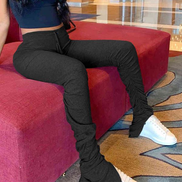 stacked jogging pants