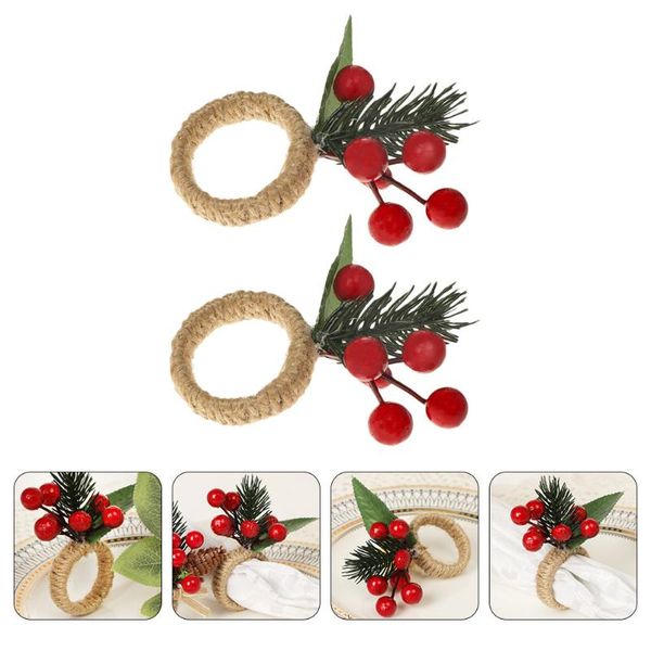 

napkin rings 2pcs creative buckle christmas pine cone ring adorable clasp