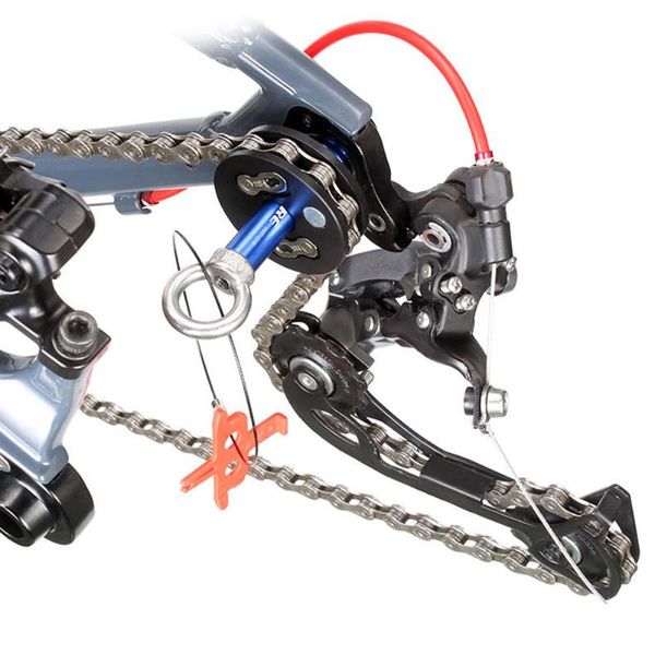 

tools portable cycling chain fixer holder aluminum bicycle keeper quick release bike dummy hub tool kit accessories