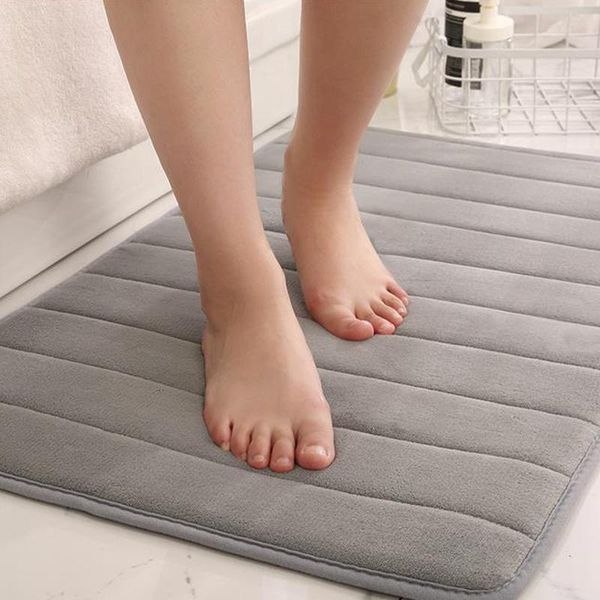 

carpets home bath mat coral fleece thicken large bathroom rug set carpet water absorption non-slip