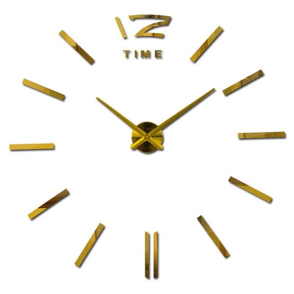 

large fashion round shape acrylic wall clock for home living room decor clocks