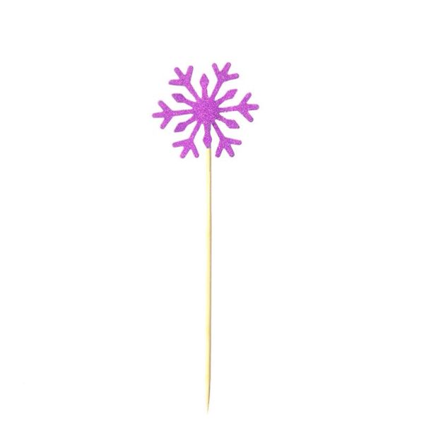 

20pcs silver snowflake party decorated cake insert christmas cupcake ers glitter paper decorating birthday part other festive & supplies