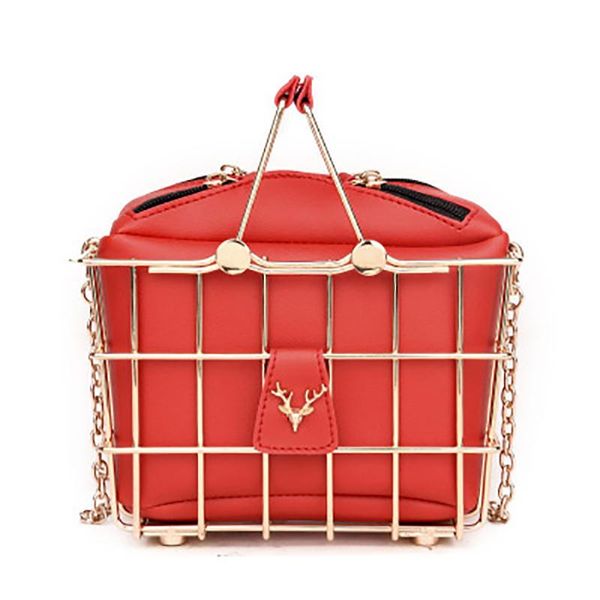 

evening bags luxury ladies bag 2021 summer fashion small box handbag pu personality basket single shoulder crossbody chain