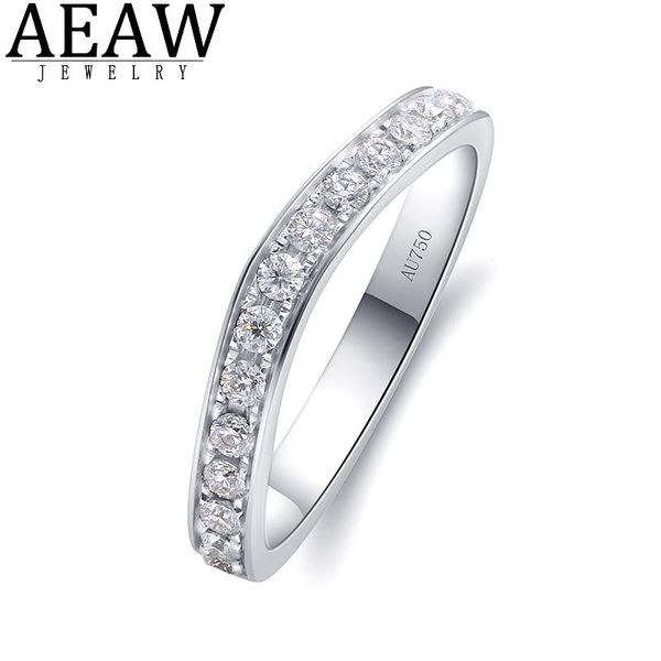 

cluster rings tiny moissanite party ring round brilliant cut d color vvs1 for women solid 14k white gold certification test positive, Golden;silver
