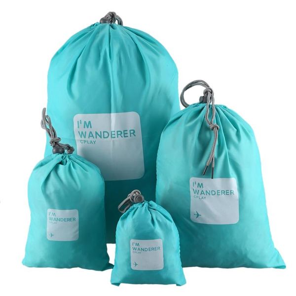 

backpack set 4pc waterproof clothes storage bag packing square travel luggage organizer