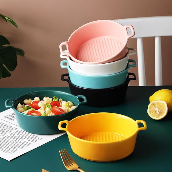 

bowls ceramic ramen bowl european porcelain cute mixing rice fruit salad dessert snack cereal soup set kitchen tableware