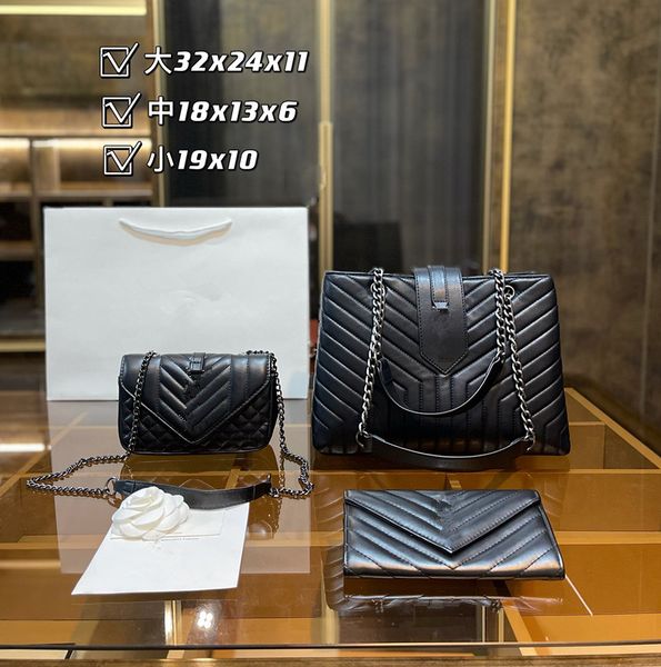 

three-piece combination matching three bags wallet shopping bag fashion bag details picture letter g made of genuine leather 2545