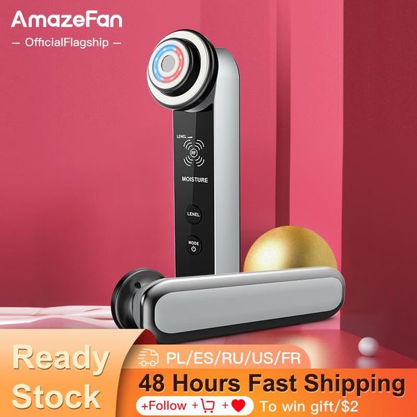

cleaning amazefan radiofrequency facial rf mesotherapy electroporation led pon face lifting tighten wrinkle removal massager