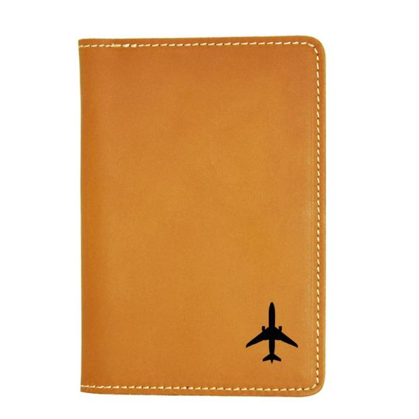 

card holders aircraft airplane travel cover case passport wallet custom name leather, Brown;gray