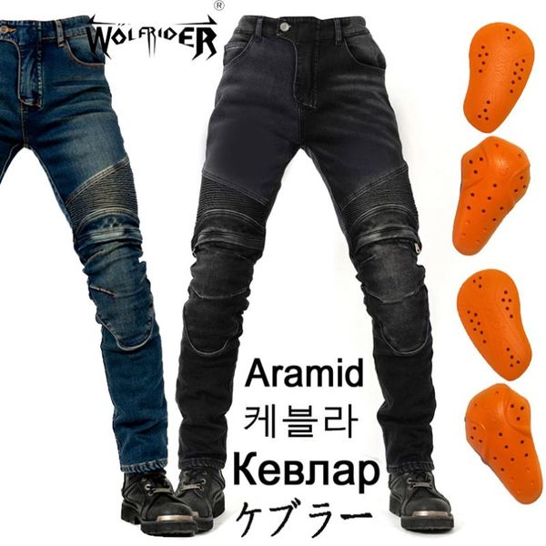 

aramid plus velvet motorcyclemen moto jeans protective gear riding touring winter motorbike trousers motocross pants motorcycle apparel