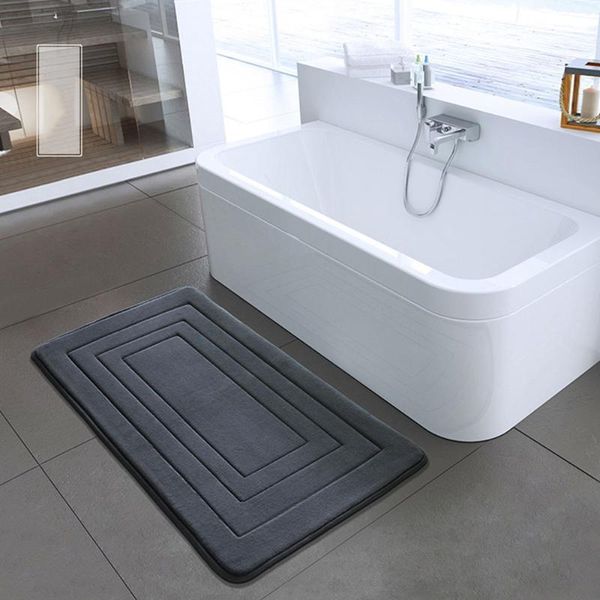 

bath mats bathroom carpet stripes rug non-slip memory foam mat 50x80cm toilet doormat