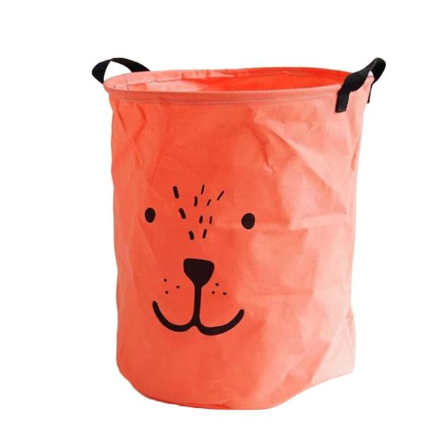 

Cartoon Laundry Hamper Folding Clothes Storage Basket Organizer For Bedrooms / Nursery Closets Dirty Sorter ( & Organization