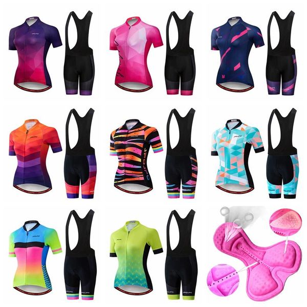 

racing sets jpojpo women's cycling jersey women summer bike mtb shirt biking clothing ropa ciclismo short sleeve, Black;blue