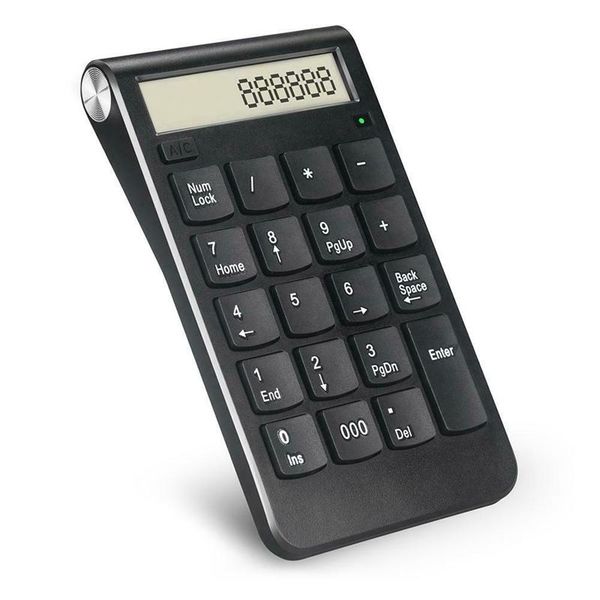 

in 1 2.4g wireless numeric keypad with lcd screen calculator for lappc computer finance / accounting keyboards