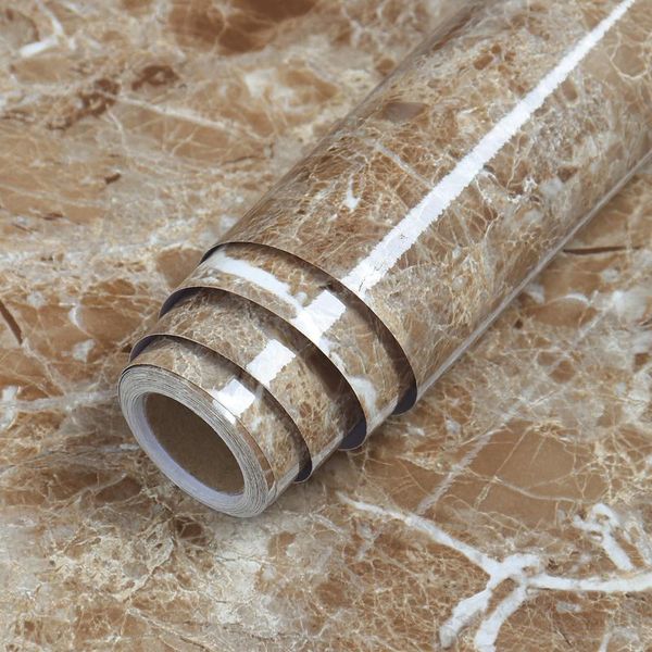 

window stickers classic living room furniture deskwaterproof marble wallpaper self adhesive contact paper solid color home decors