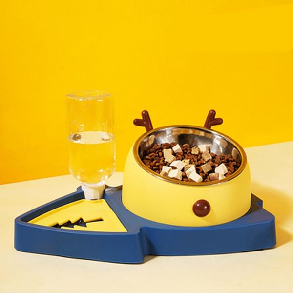

cat bowls & feeders pets dog automatic drinking fountain feeder water dispenser prevent choking slow food bowl pet supplies