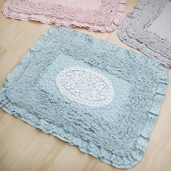 

bathroom carpet floor mat kitchen water absorbent cotton cloth lace entry door toilet carpets