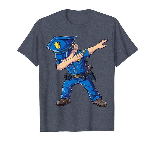 

dabbing police t shirt men funny policeman dab dance gift, White;black