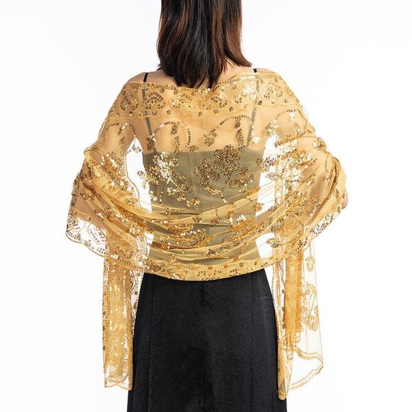 

scarves women evening dress wedding shawl sequined shrug wraps 2021 solid party scarf tassel bridal bolero cape mariage, Blue;gray