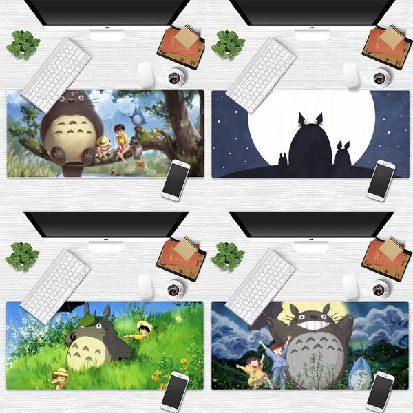 

mouse pads & wrist rests cartoon my neighbor totoro beautiful anime mat desk table protect game office work pad non-slip lapcushion
