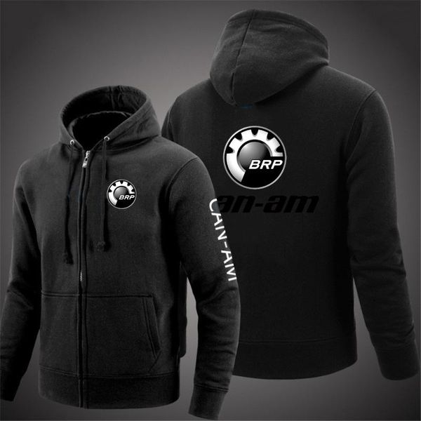 

men's hoodies & sweatshirts patchwork men 2021 can-am brp logo design fashion long sleeve hooded sweatshirt outwear plus size pullover, Black