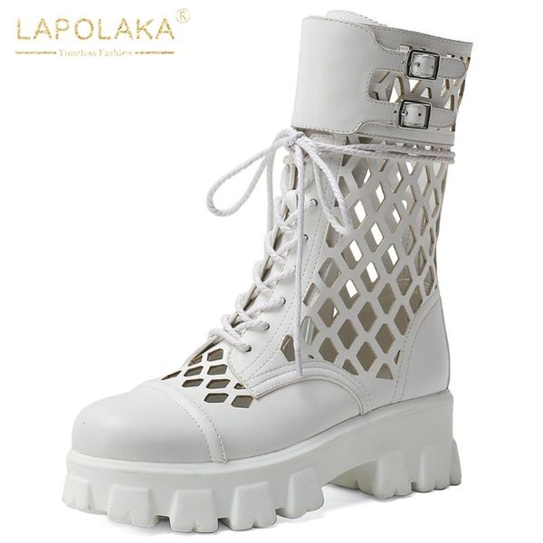 

boots brand large sizes 42 fashion summer hollow out motorcycles female women shoes footwear, Black