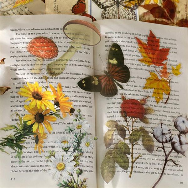 

gift wrap creative pet sticker pack plant flower daisy decorative stickers stationery adhesive for kids diy diary book decor decal