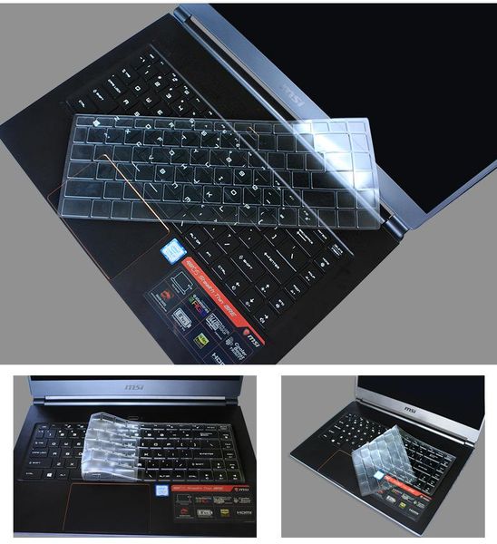 

keyboard cover for msi gs66 gs65 gp66 creator 15 prestige15 summit e14 b15 tpu clear dustproof covers