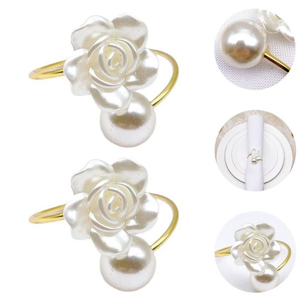 

napkin rings 2pcs decor buckles exquisite wedding flower