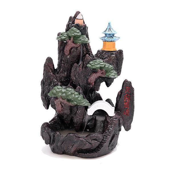 

sachet bags high mountain backflow incense burner smoke waterfall holder ceramic censer crafts river handicrafts