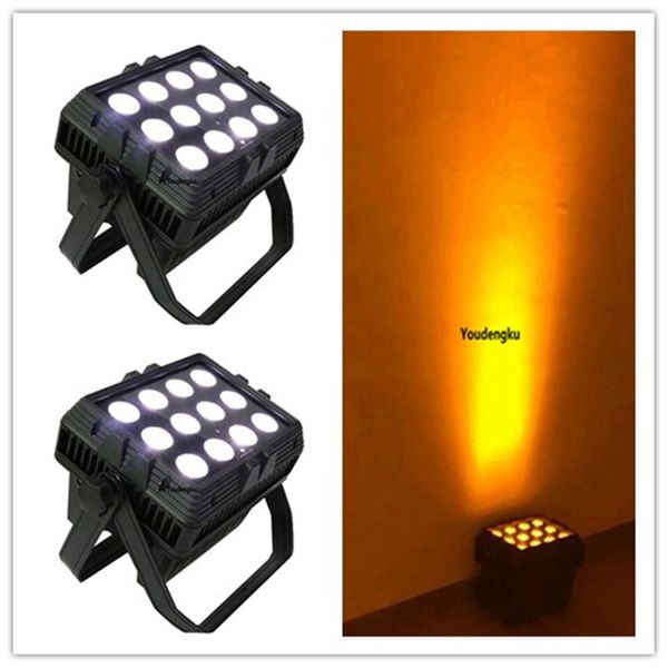 2pcs 12x18W IP65 alimentato a batteria wifi 6in1 rgbwa uv LED wall washer outdoor show party wedding led città impermeabile luce di colore